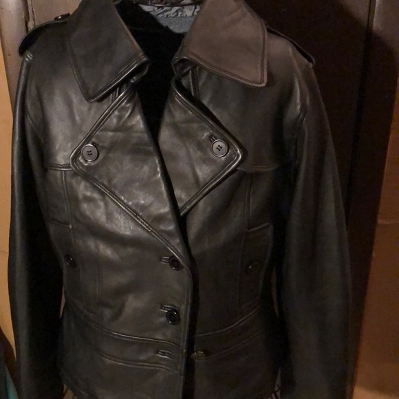 LA PELLE BY POLIDORO BLACK LAMBSKIN JACKET SZ.(42) - Picture 1 of 12